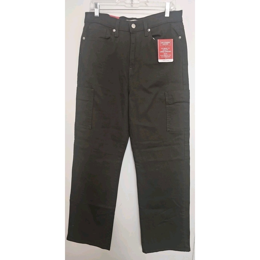 Levi Strauss Women's Sig. Heritage High Rise S10/W29  Utility Loose Straight